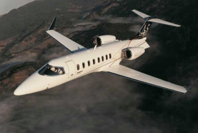 Lear 45 private jet