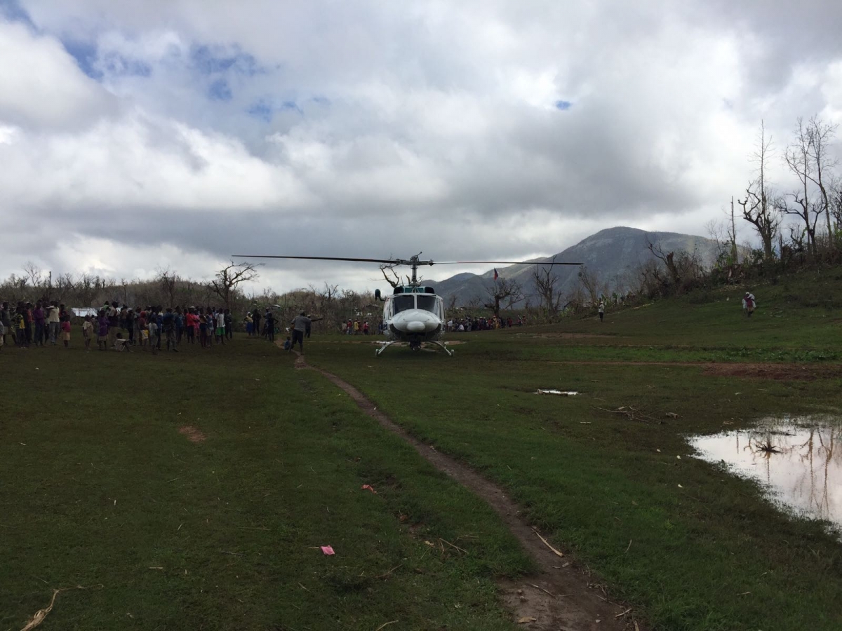 Helicopter Charter in the Bahamas, to support the relief efforts post Hurricane Dorian