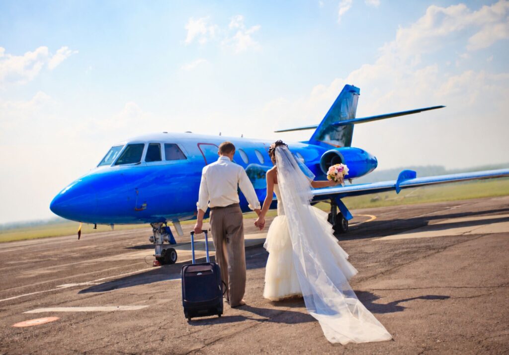 Private Jets for Weddings and Honeymoons
