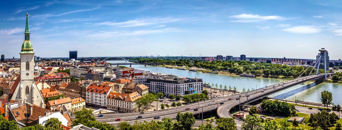 View over river in Slovakia