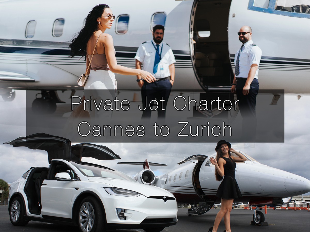 Private Jet Charter Cannes to Zurich