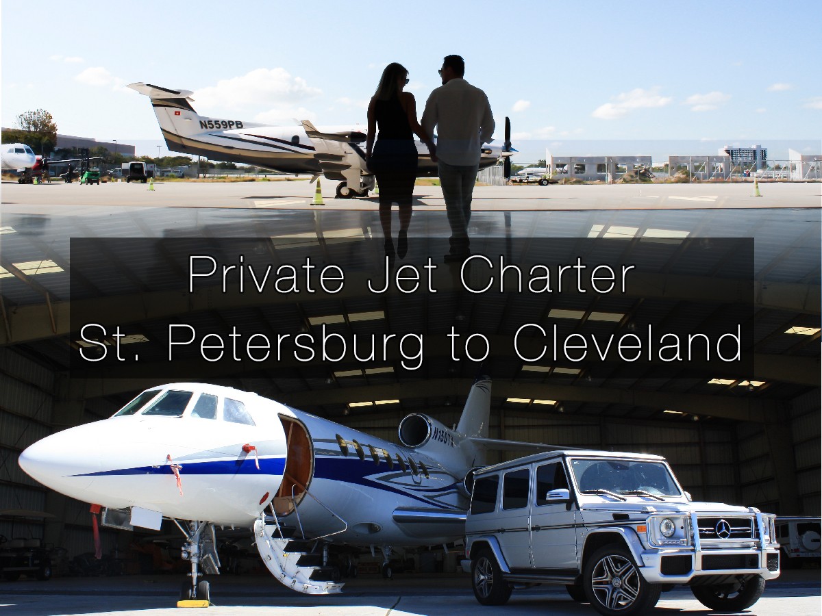 Private Jet Charter St. Petersburg to Cleveland