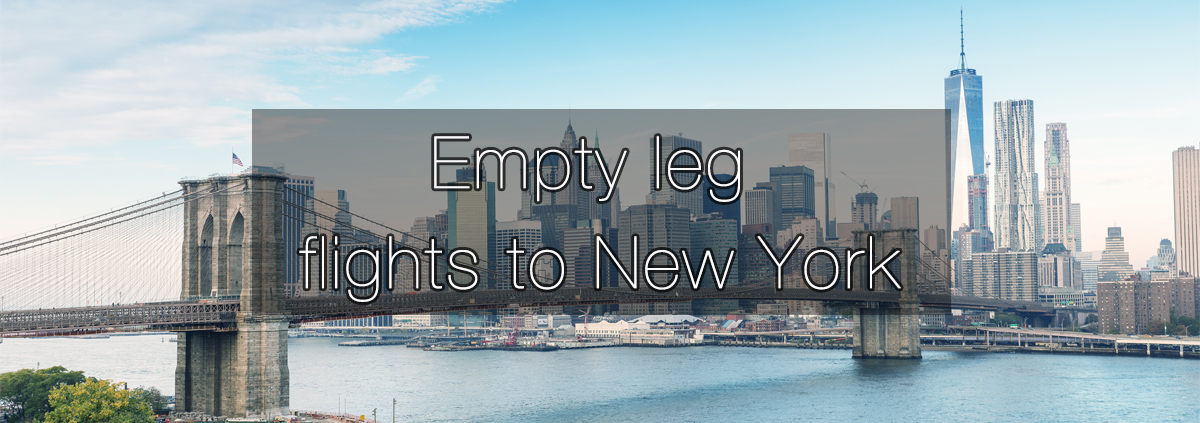 Empty leg flights to New York