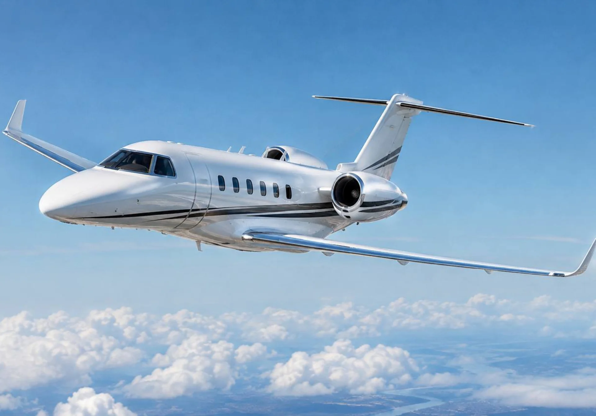 Cessna Citation Ascend in flight